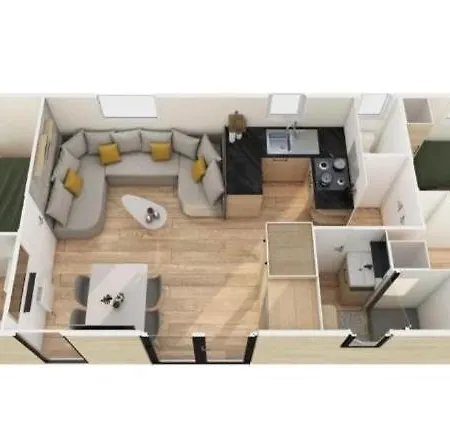 Clearedtochill Mobilhome 6p Siblu Bois Dormant 4 étoiles Campeggio *